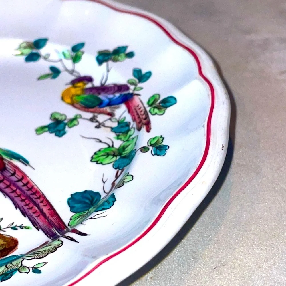 Spode Copeland Chelsea Bird Vintage Bread Plate 6 5/8” Wide Excellent Condition